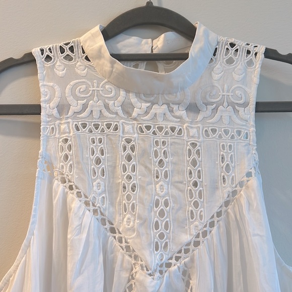 Zimmermann Porcelain Panelled Smock Dress - Picture 7 of 13